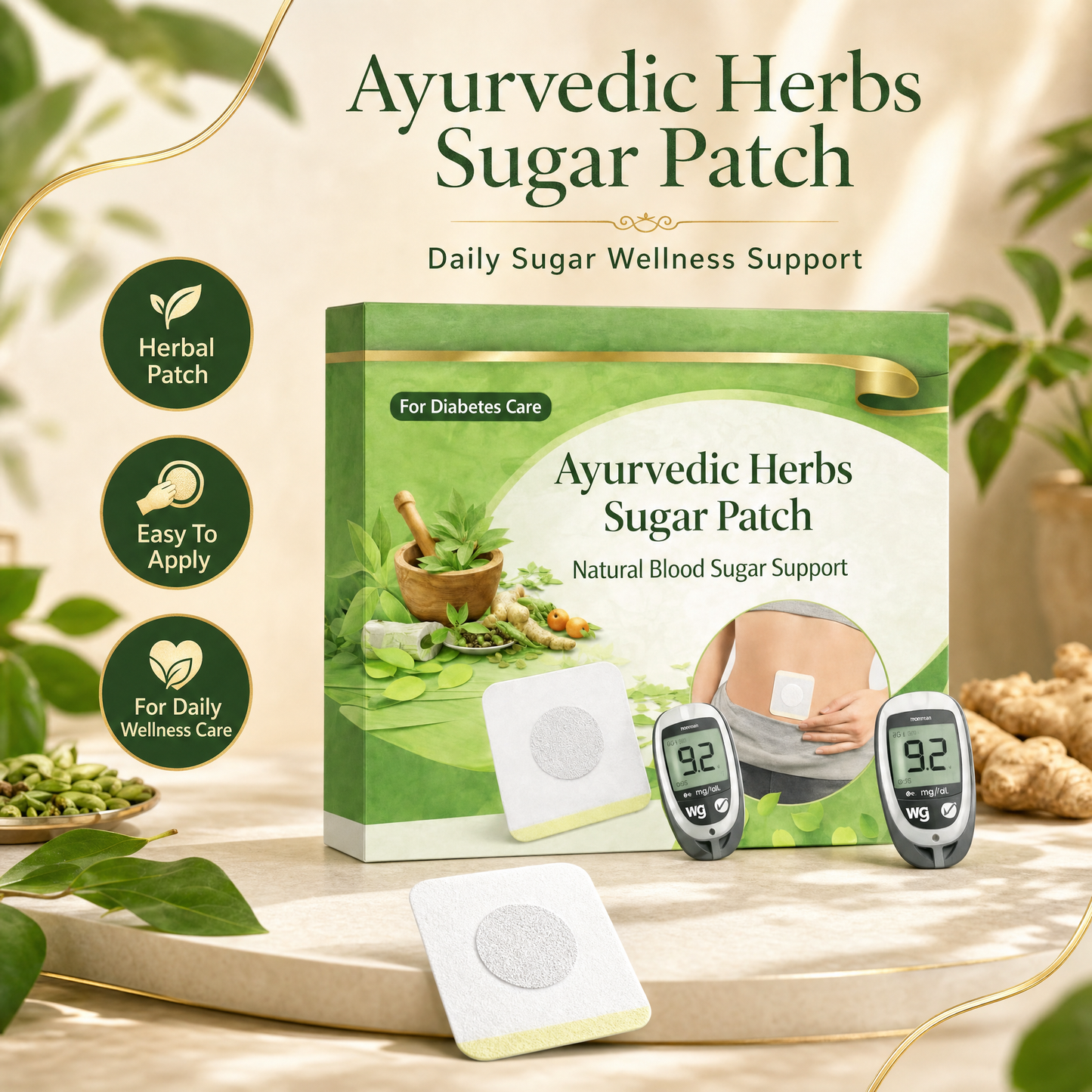 HerbPatch™ - Ayurvedic Herbs Sugar Patch